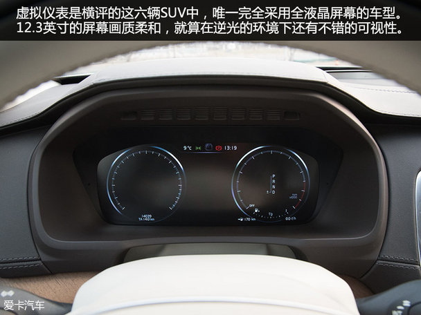 六款豪华SUV车型仪表盘横评